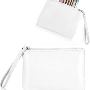 Small Makeup Bag for Purse Mini Cosmetic Pouch Zipper Little Wristlet, Tiny Make